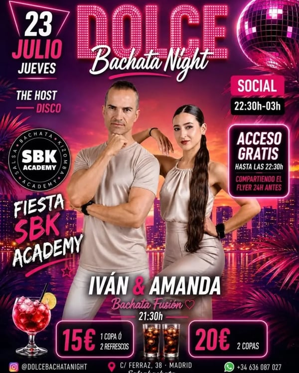 Dolce Bachata Night - Event poster