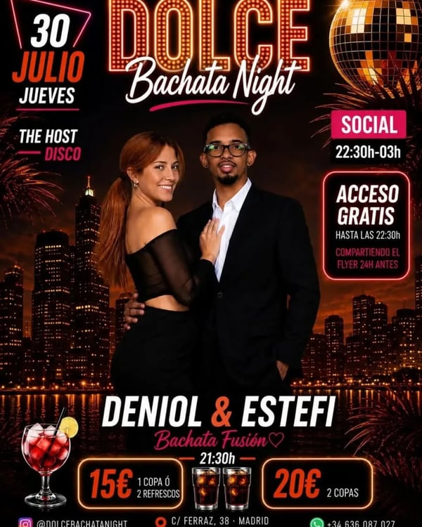 Dolce Bachata Night - Event poster