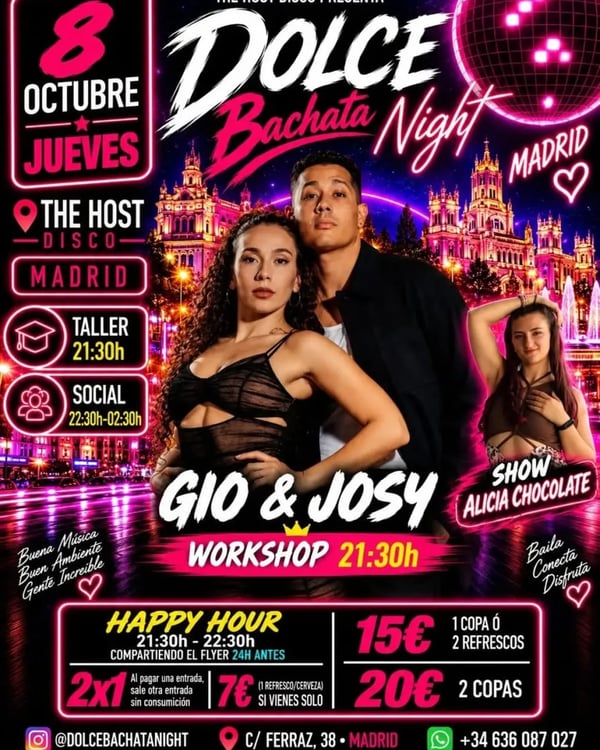 Dolce Bachata Night - Event poster
