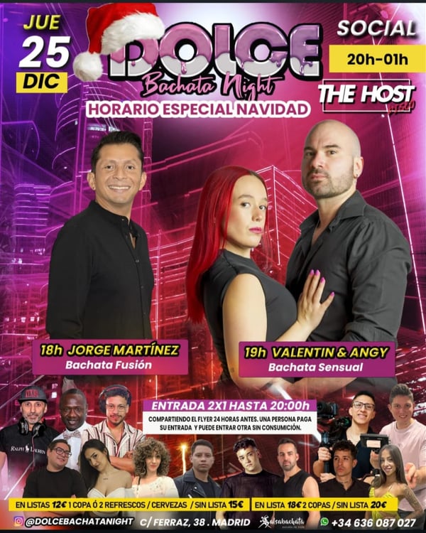 Dolce Bachata Night - Especial Navidad - Event poster