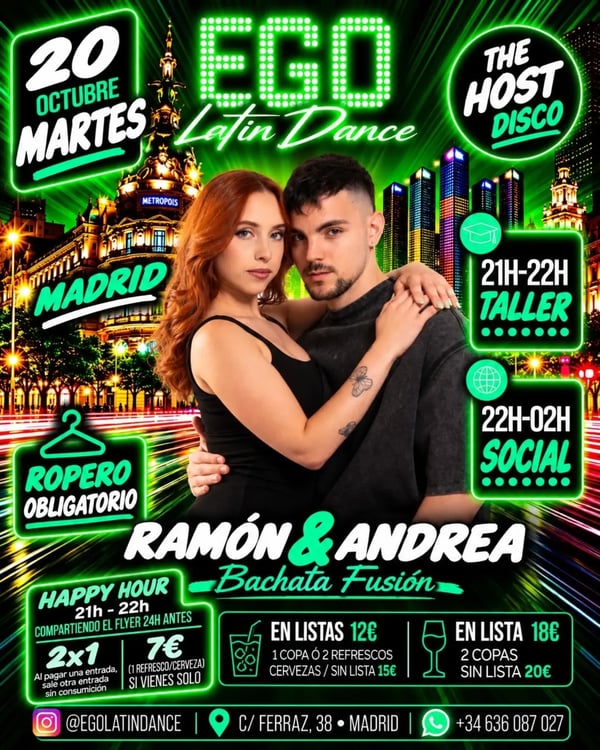 EGO Latin Dance - Poster del evento