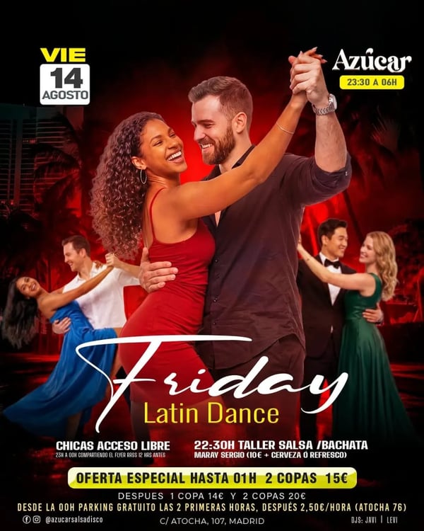 Friday Latin Dance - Event poster