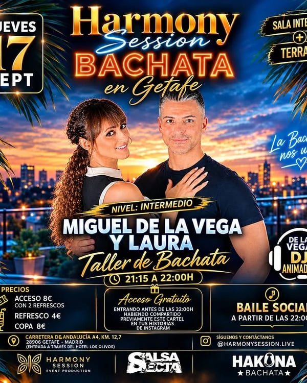 Harmony Session Bachata en Getafe - Event poster