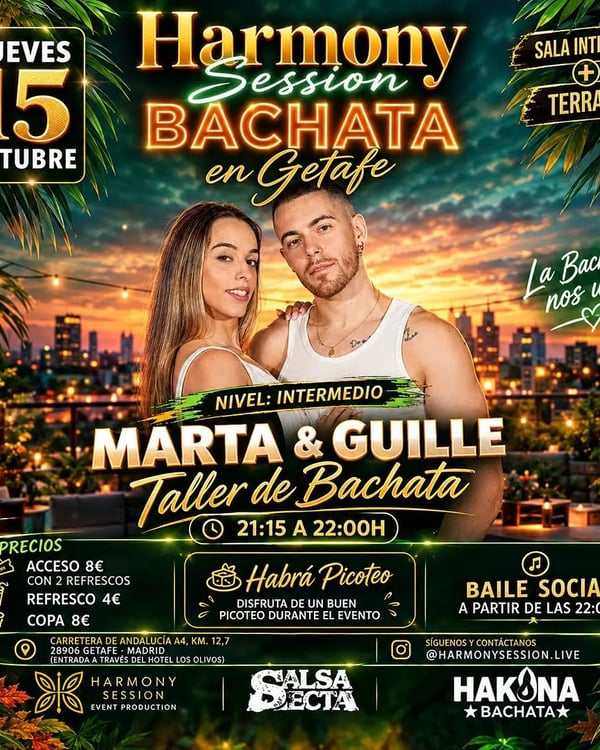 Harmony Session Bachata en Getafe - Event poster