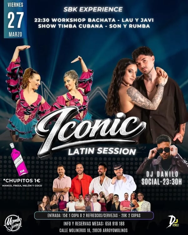 Iconic Latin Session - Poster del evento