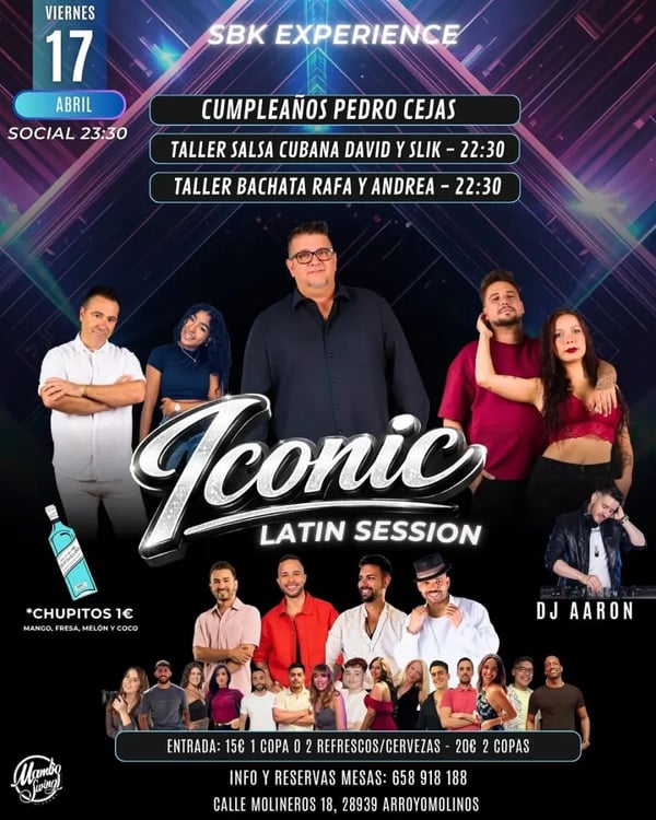 Iconic Latin Session - Poster del evento
