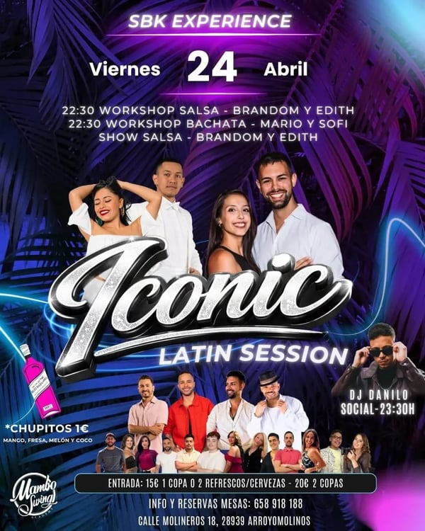 Iconic Latin Session - Poster del evento