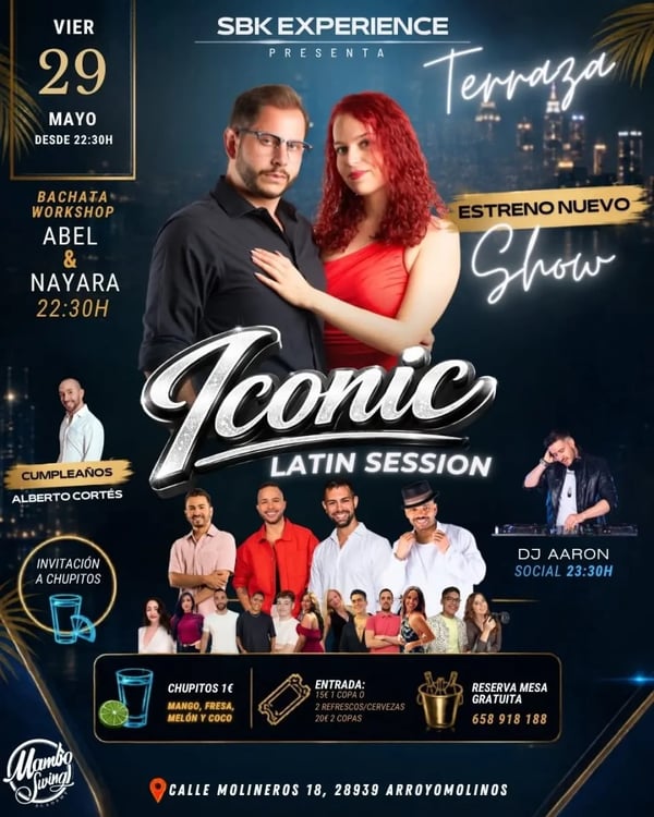 Iconic Latin Session - Poster del evento