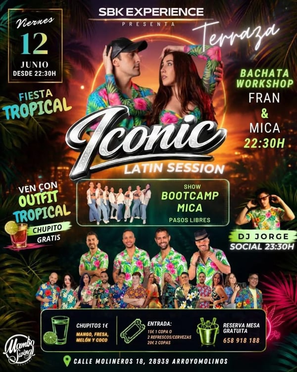 Iconic Latin Session - Poster del evento
