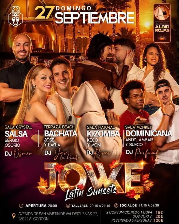 Jowke Latin Sunsets - Event poster
