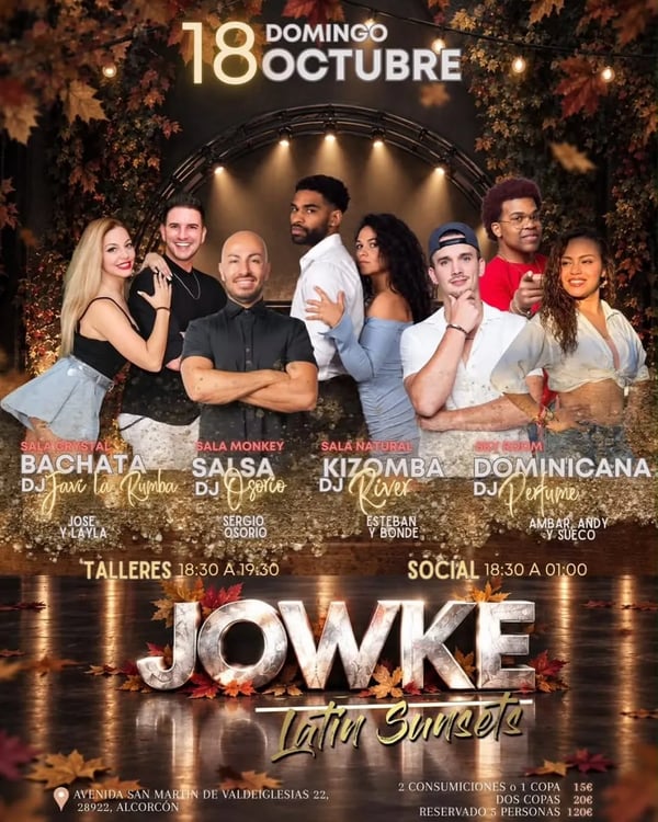 Jowke Latin Sunsets - Poster del evento