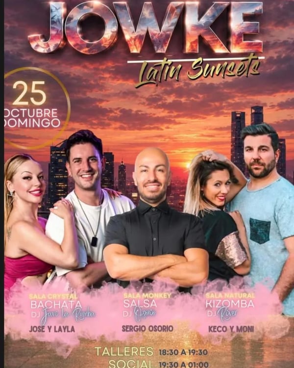 Jowke Latin Sunsets - Poster del evento