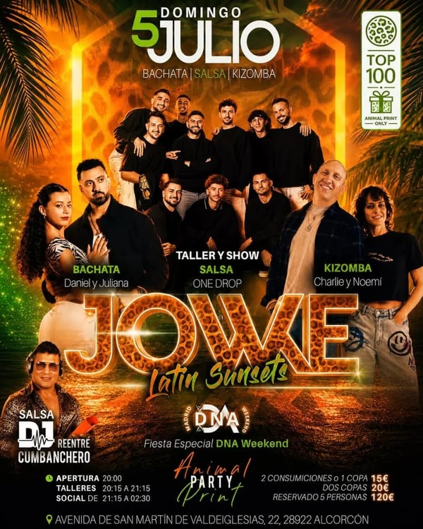 Jowke Latin Sunsets - Fiesta Especial DNA Weekend