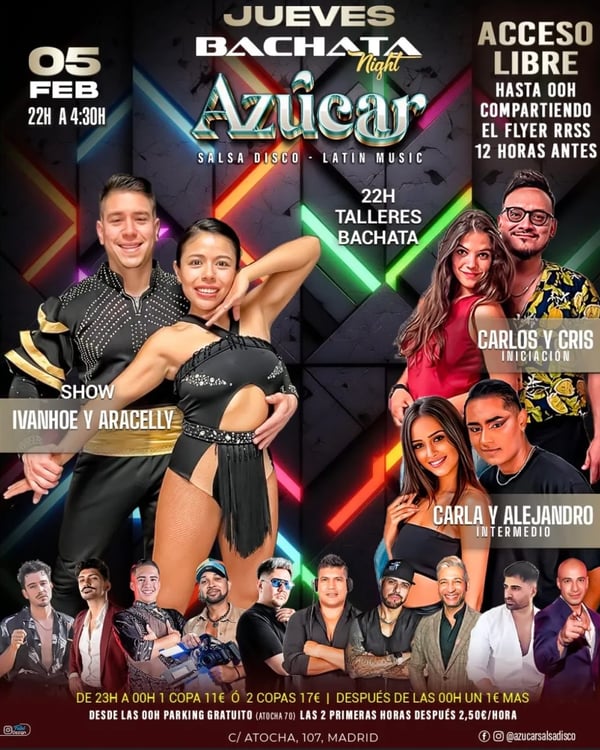 JUEVES BACHATA Night - Poster del evento