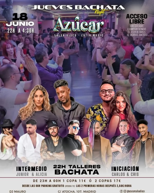 Jueves Bachata Night Azúcar - Event poster