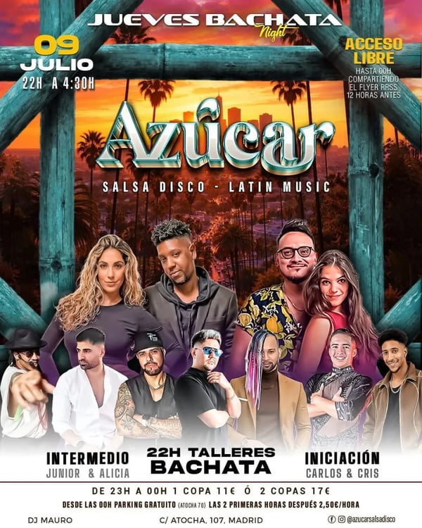 Jueves Bachata Night Azúcar - Event poster
