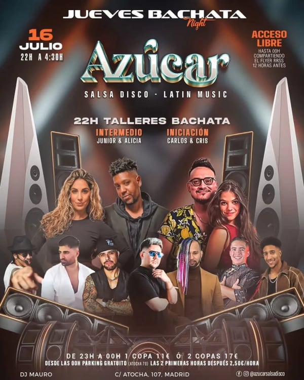 Jueves Bachata Night Azúcar - Event poster