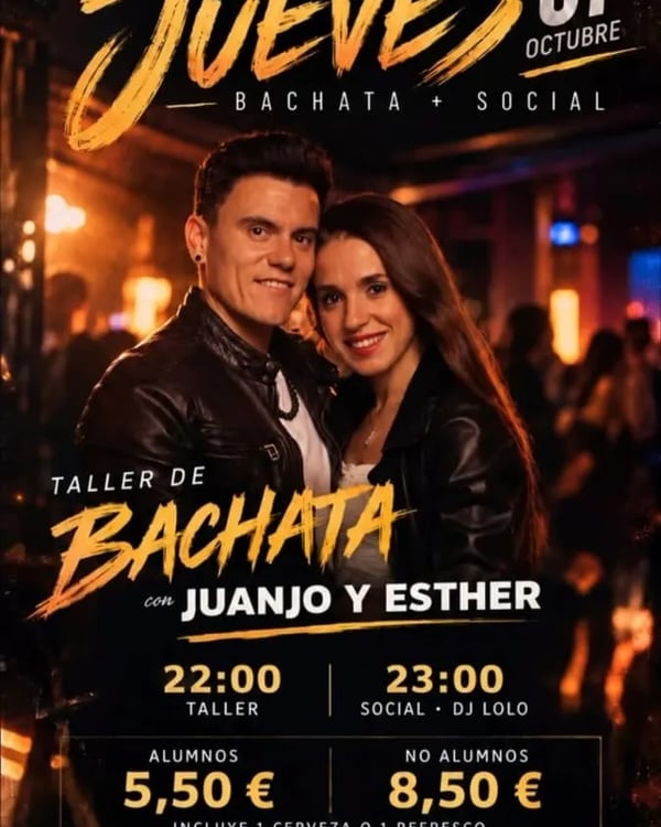 Jueves Bachata + Social - Poster del evento