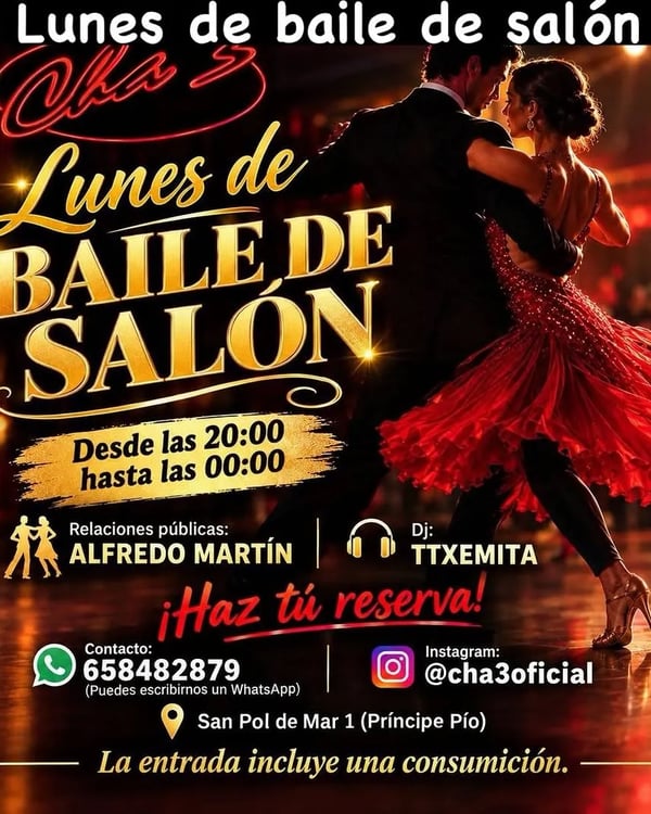 Lunes de baile de salón - Poster del evento