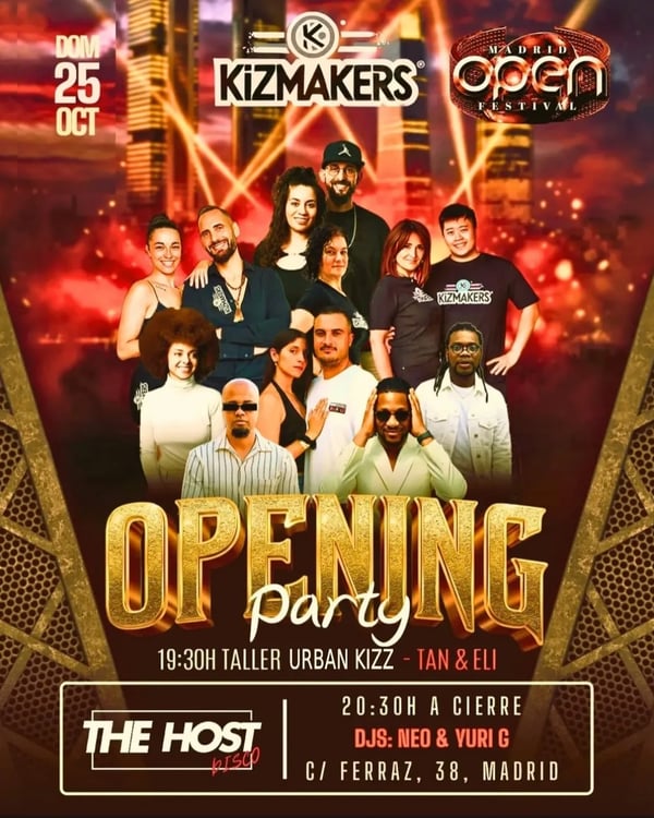 Opening party - Event poster