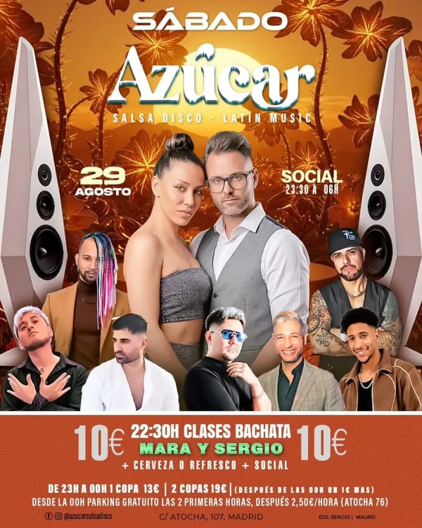 Sábado Azúcar Salsa Disco – Bachata Social - Event poster