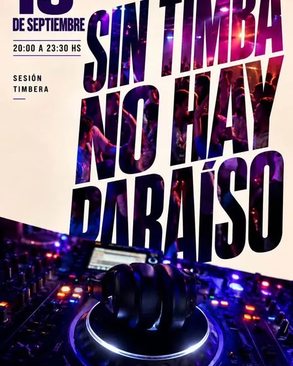 Sin timba no hay paraíso - Event poster
