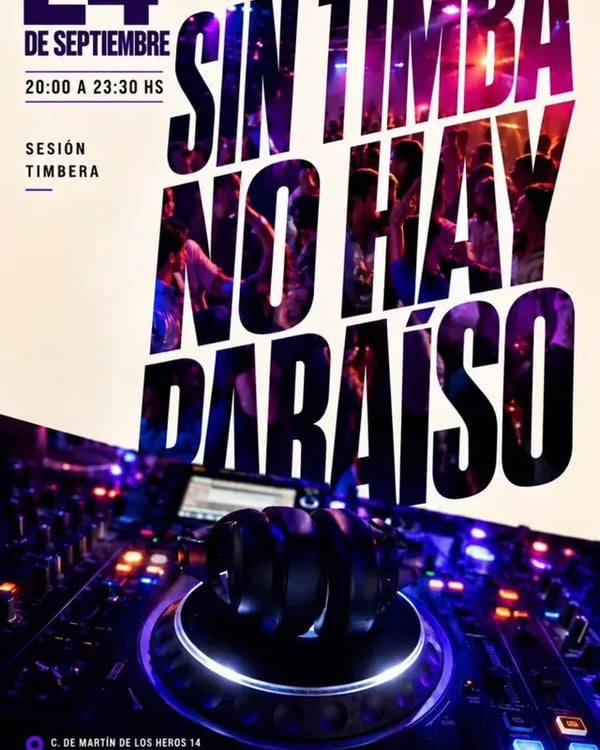 Sin timba no hay paraíso - Poster del evento