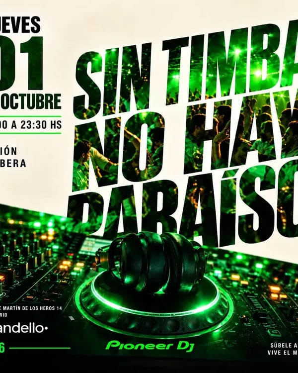 Sin timba no hay paraíso - Event poster