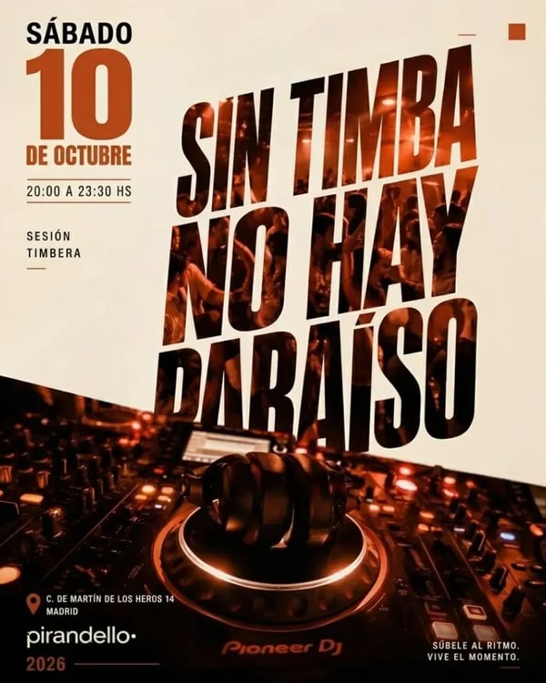 Sin timba no hay paraíso - Poster del evento