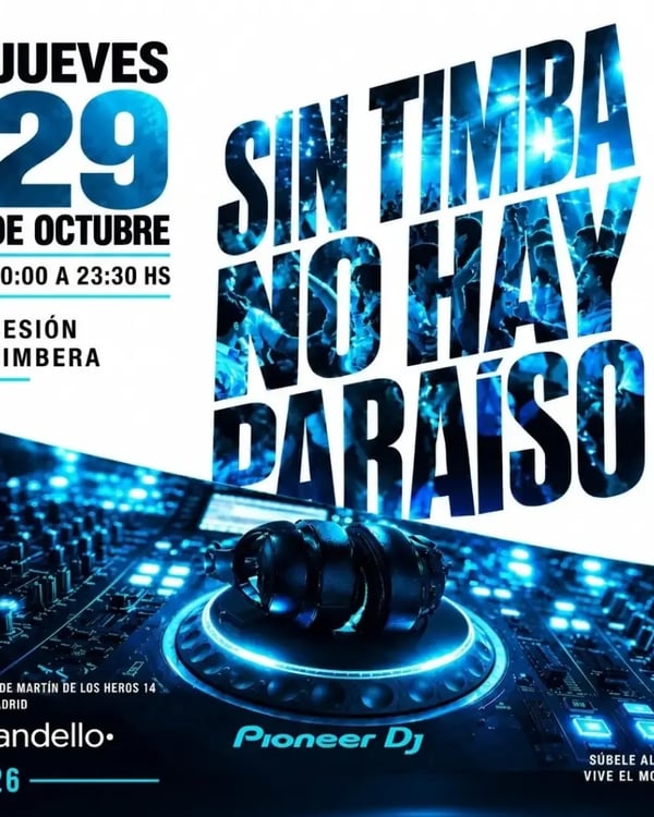 Sin timba no hay paraíso - Event poster