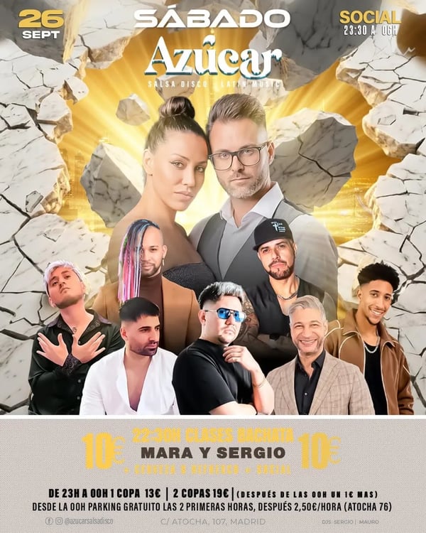 Social Azúcar – Mary y Sergio - Poster del evento