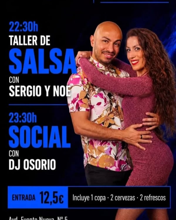 Taller de salsa y social con DJ Osorio - Poster del evento