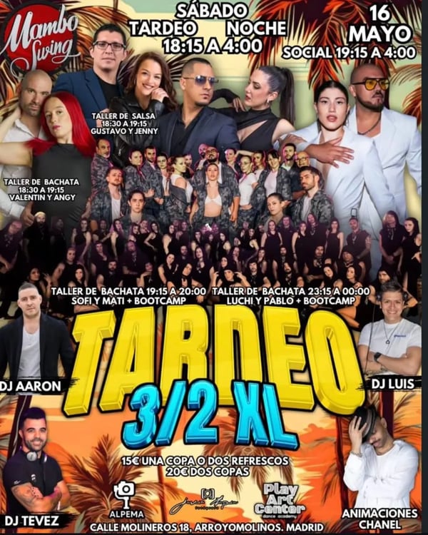TARDEO 3/2 XL by Mambo Swing - Event poster