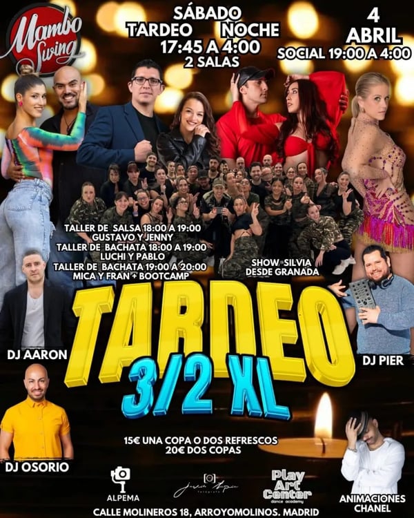 Tardeo 3/2 XL Mambo Swing - Event poster