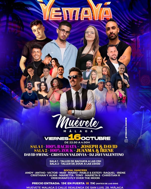 Especial fiesta bachata/zouk - Event poster