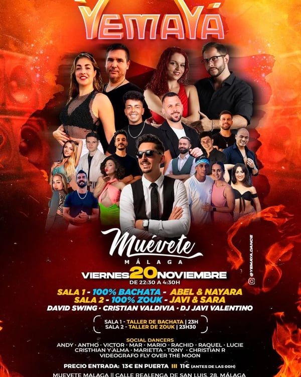 Especial fiesta bachata/zouk - Event poster