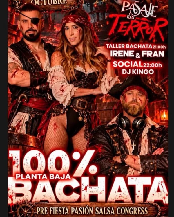 Pasaje del terror – Pre fiesta Pasión Salsa Congress - Poster del evento