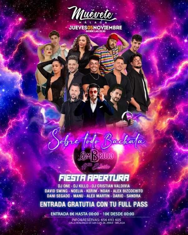 Sobre todo bachata: Fiesta apertura - Event poster
