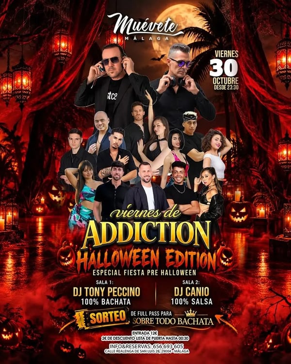 Viernes de Addiction Halloween Edition - Poster del evento