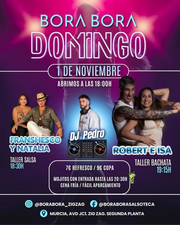 Bora Bora Domingo - Poster del evento