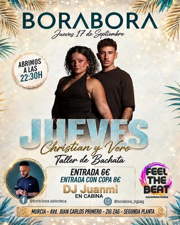 Jueves de bachata en Bora Bora: Christian y Vero - Event poster