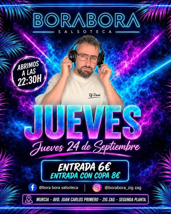 Jueves en Bora Bora Salsoteca - Poster del evento
