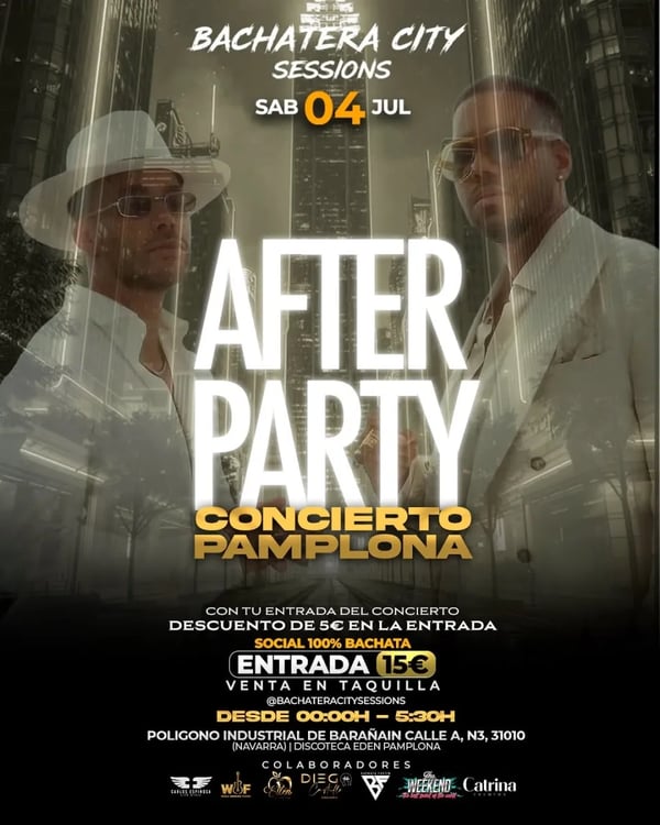 Bachatera City Sessions: After Party Concierto Pamplona