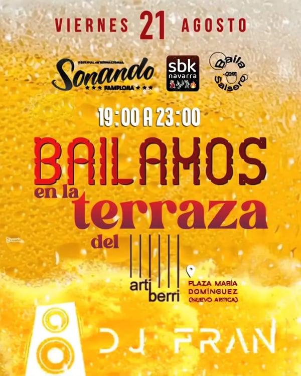 Bailes en la terraza del Artiberri