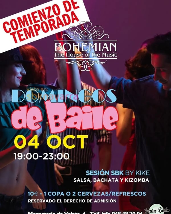 Comienzo de temporada – Sesión SBK de baile - Poster del evento