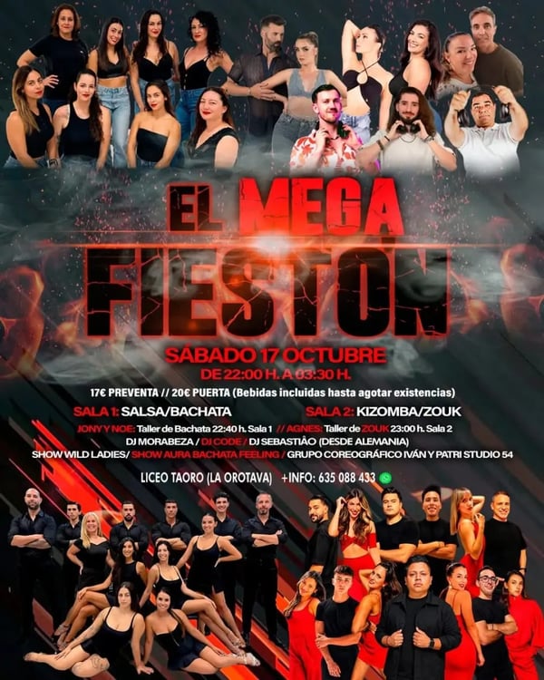 El mega fiestón - Poster del evento