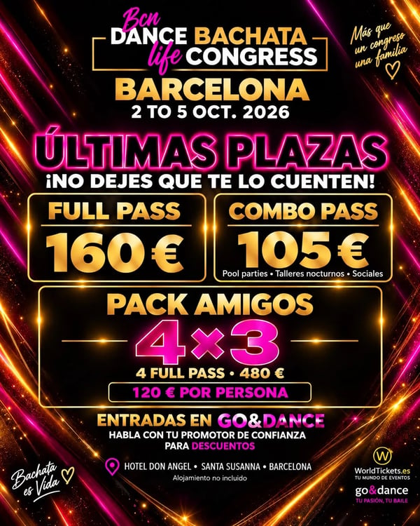 BCN Dance Life Bachata Congress Barcelona 2026