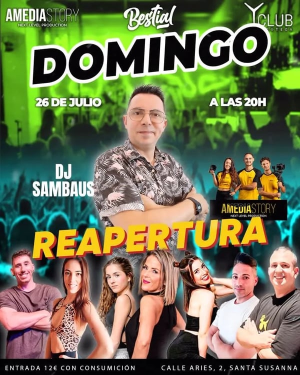 Bestial Reapertura - Domingo