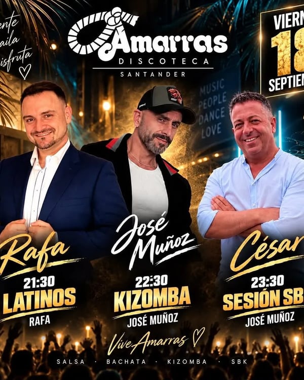 Viernes en Discoteca Amarras - Poster del evento