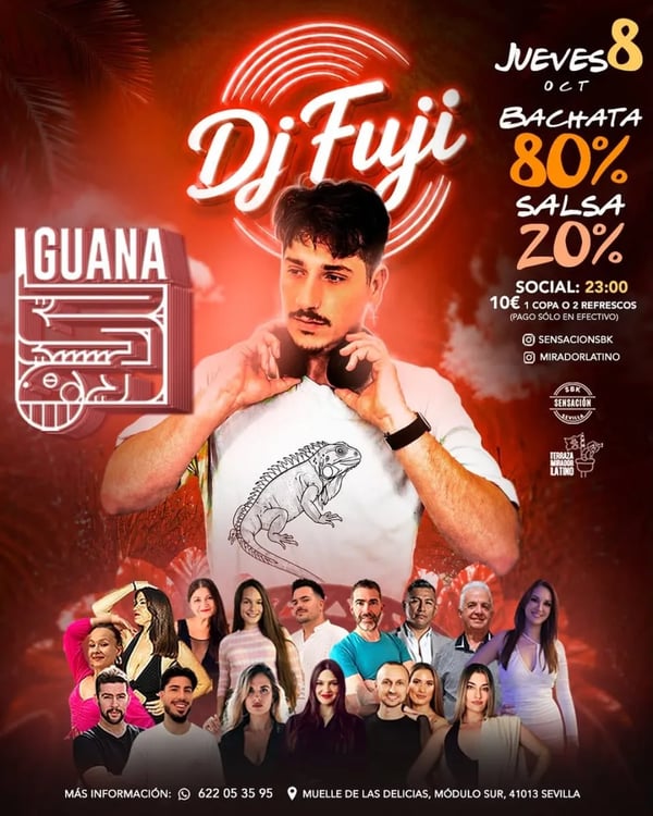 DJ Fuji en Iguana - Poster del evento